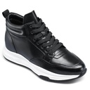 STRIDE Men Taller Shoes - Sneakers That Make You Taller - Black High Top Sneakers 7cm / 2.76 Inches