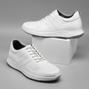 STRIDE Elevator Sneakers - Mens Taller Shoes - Breathable Leather White Sneakers To Increase Height 6 CM / 2.36 Inches