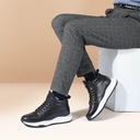 STRIDE Men Taller Shoes - Sneakers That Make You Taller - Black High Top Sneakers 7cm / 2.76 Inches