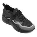 STRIDE Lightweight Elevator Shoes - Black Height Increasing Sneakers For Men 7CM / 2.76 Inches