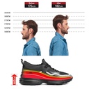STRIDE Lightweight Elevator Shoes - Black Height Increasing Sneakers For Men 7CM / 2.76 Inches