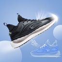 STRIDE Tall Men Shoes - Height Increasing Sneakers - Black Knitted Fabric Men Sneakers That Make You Taller 7 CM / 2.76 Inches