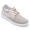 STRIDE Men Elevator Shoes Beige Mesh Casual Shoes For Short Men That Make You 7CM / 2.76 Inches Taller