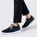 STRIDE Men Elevator Shoes Black Mesh Casual Shoes For Short Men That Make You 7CM / 2.76 Inches Taller