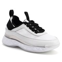 STRIDE Women Height Insoles Sneakers- Calfskin Meta White 8CM / 3.15 Inches Taller