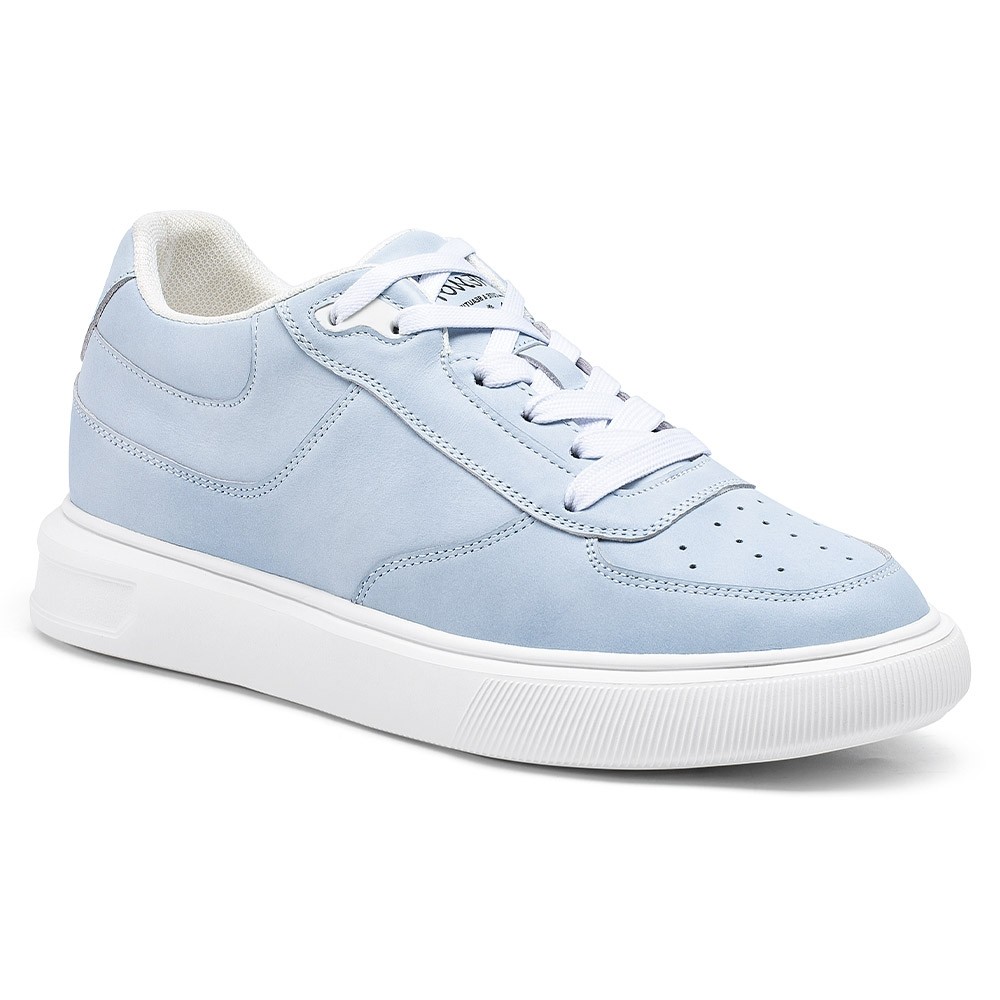 STRIDE Women Wedge Shoes - Height Increasing Shoes For Ladies - Blue Casual Sneakers 7 CM / 2.76 Inches