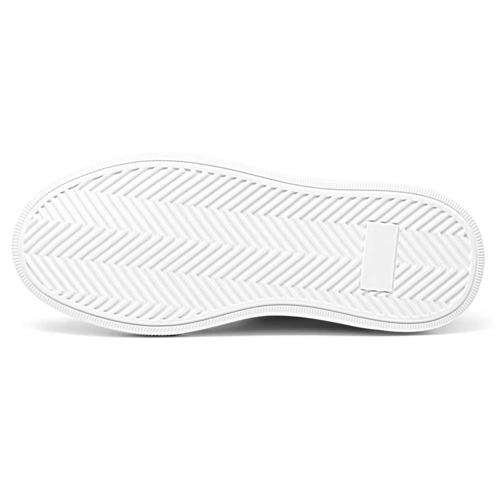 STRIDE Height Increasing Sports Shoes - Elevator Shoes Sneakers Women - White Leather Sneakers 7 CM / 2.76 Inches