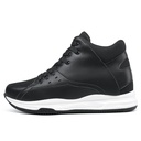 STRIDE Height Increasing Basketball Shoe Black High-Top Sneakers That Make You Taller 9.5 CM / 3.74 Inches