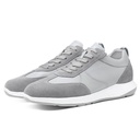 STRIDE Tall Men Shoes - Mens Sneakers That Make You Taller - Gray Suede Leather Sneakers 6 CM / 2.36 Inches