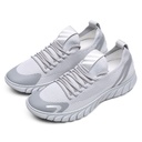 STRIDE Men Elevator Shoes Sneakers - Gray Height Increasing Sneakers - Shoes That Make You Taller 6 CM / 2.36 Inches