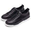STRIDE Hidden Heel Shoes Mens - Casual Elevator Sneakers - Black Shoes That Make Men Taller 6CM / 2.36 Inches