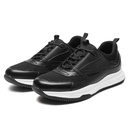 STRIDE Height Increase Sports Shoes - Breathable Men Black Sneakers That Make You Taller 7CM / 2.76 Inches