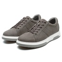 STRIDE Height Increasing Sneakers - Gray Nubuck Leather Men Height Increasing Casual Shoes 7CM / 2.76 Inches