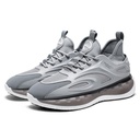 STRIDE Tall Men Shoes - Height Increasing Sneakers - Gray Knitted Fabric Men Sneakers That Make You Taller 7 CM / 2.76 Inches