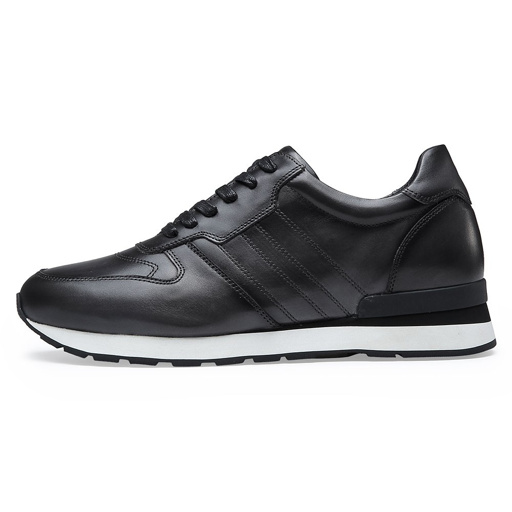 STRIDE Elevator Shoes For Men Business Shoes To Make You Taller Casual Leather Shoes 8CM / 3.15 Inches Taller (37)