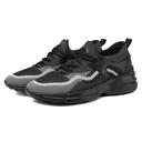 STRIDE Lightweight Elevator Shoes - Black Height Increasing Sneakers For Men 7CM / 2.76 Inches