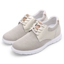 STRIDE Men Elevator Shoes Beige Mesh Casual Shoes For Short Men That Make You 7CM / 2.76 Inches Taller