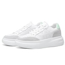 STRIDE Height Increasing Shoes For Ladies - High Heels Wedge Sneakers - White Leather Elevator Shoes For Women 7 CM / 2.76 Inches