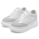 STRIDE Elevator Shoes Sneakers Women - Women Casual Wedge White Sneakers 7CM / 2.76 Inches