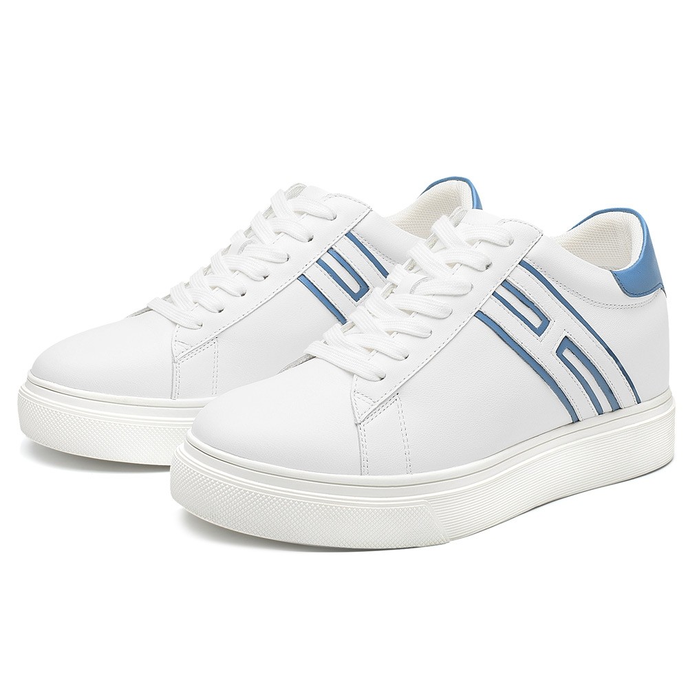 STRIDE Elevator Shoes For Women - Casual White Sneakers For Women - 7CM / 2.76 Inches Taller (34)