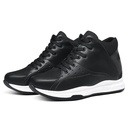 STRIDE Height Increasing Basketball Shoe Black High-Top Sneakers That Make You Taller 9.5 CM / 3.74 Inches